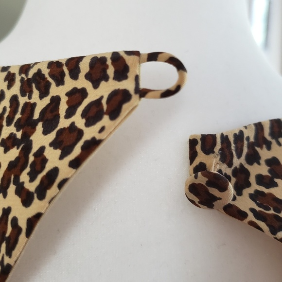 Silk Leapard Print Dress teardrop back - Picture 5 of 8